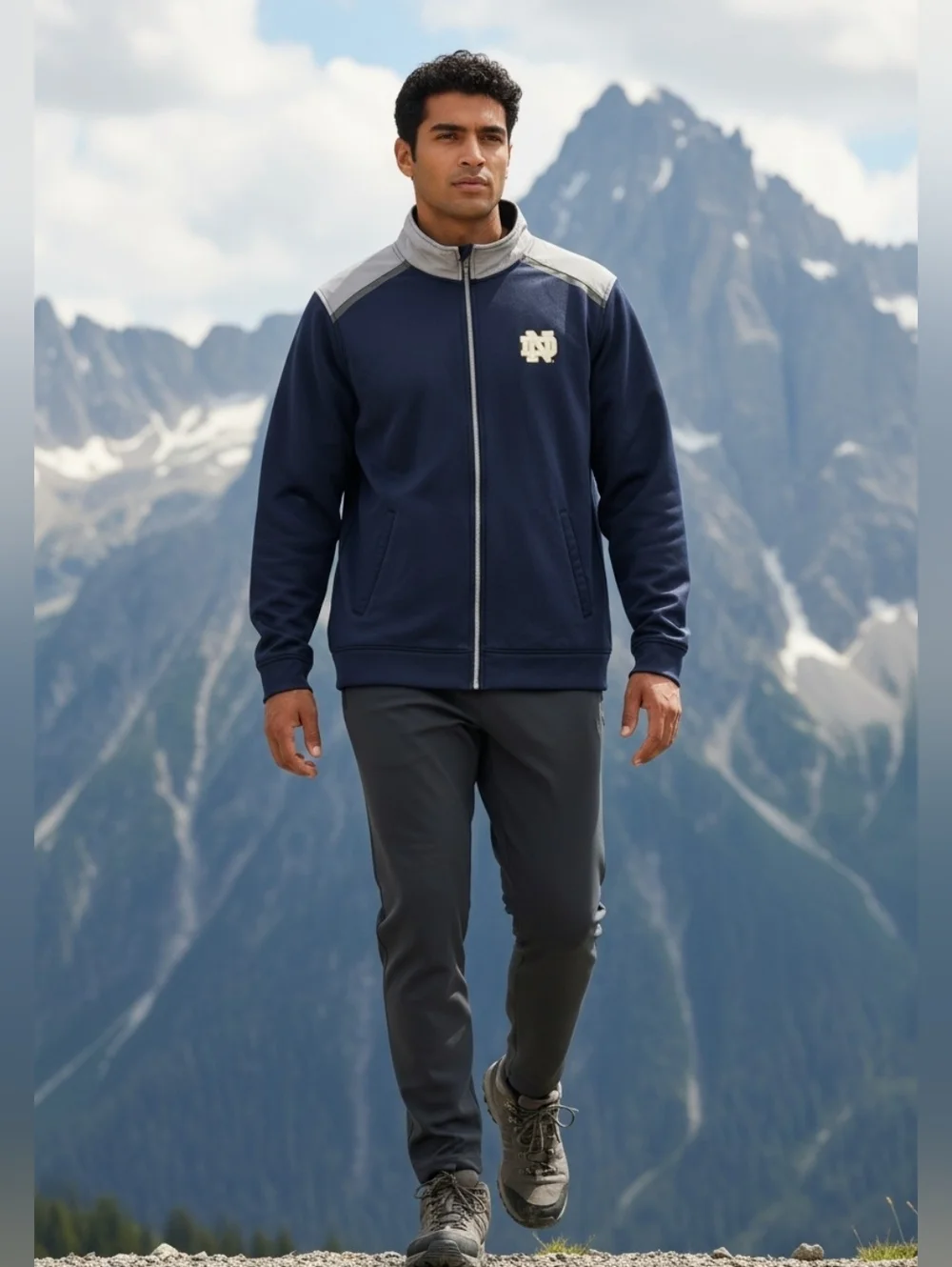 Notre Dame Under Armour Men's Full Zip Jacket (Sz Lg Loose)
